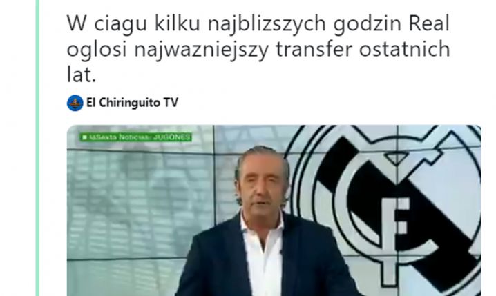 ''El Chiringuito'': Real w ciągu najbliższych godzin OGŁOSI najważniejszy transfer od lat!